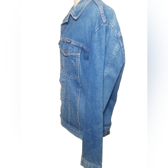 Wrangler Jean Jacket Vintage sz L - Picture 2 of 6